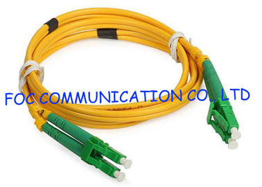 สายเคเบิ้ลใยแก้วนำแสง LC / APC Duplex LSZH Jacket Corning สำหรับการทดสอบไฟเบอร์