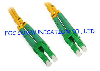 สายเคเบิ้ลใยแก้วนำแสง LC / APC Duplex LSZH Jacket Corning สำหรับการทดสอบไฟเบอร์