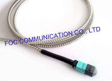 สายเคเบิลไฟเบอร์ออปติกสายไฟเบอร์ออฟติคัล Multiplex OM3 MM 50 / 125um 12 Core
