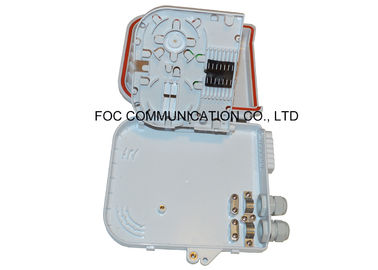 กล่องเทอร์มินอลไฟเบอร์ 12 พลาสติกหลัก ABS สำหรับโหลด PLC 1: 8 ประเภทตัวแบ่งประเภทท่อเหล็ก