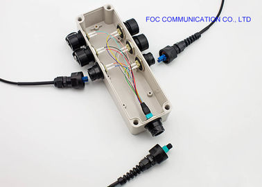 IP67 กันน้ำกล่องเลิกจ้างใยแก้วนำแสงความต้านทานแรงดึง 50N สำหรับ ODVA / MPO-ODVA / DLC OM3