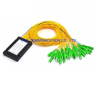FTTX Fiber Planar Lightwave Circuit Splitter ประเภทโมดูล ABS ต่ำ PDL 1 × 32