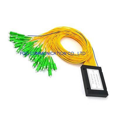 FTTX Fiber Planar Lightwave Circuit Splitter ประเภทโมดูล ABS ต่ำ PDL 1 × 32