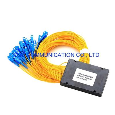 SC / UPC Fiber Optic Splitter Telecom โมดูล ABS ประเภท 1 x 32 Low PDL