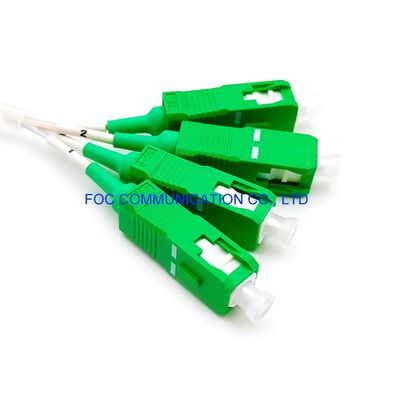 ไฟเบอร์ออปติกแยก PLC หลอดมินิ 1 × 4 พร้อมตัวเชื่อมต่อ SC / APC