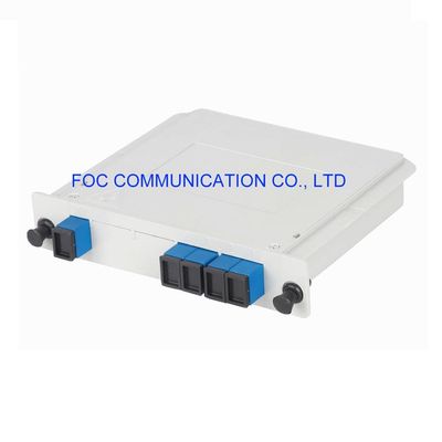 ความสม่ำเสมอสูง 1 × 4 ต่ำ PDL PLC ไฟเบอร์เทปคาสเซ็ต SC UPC 1260nm