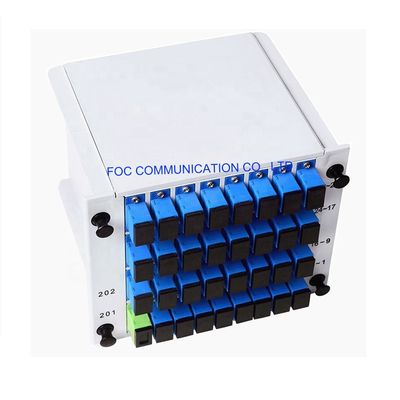 FTTX CATV ไฟเบอร์ออปติกแยก PLC SC UPC 1 × 32 PLC Splitter