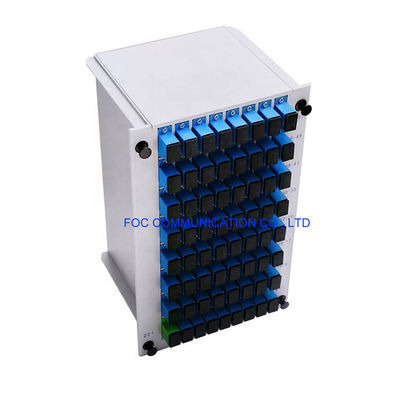 1260nm CATV SC UPC ไฟเบอร์แยก PLC 1 × 64 Ftth Plc Splitter