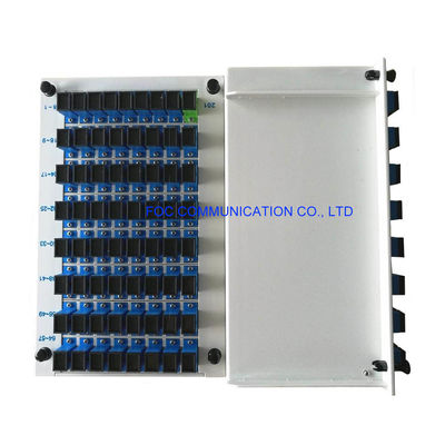 1260nm CATV SC UPC ไฟเบอร์แยก PLC 1 × 64 Ftth Plc Splitter