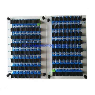 1260nm CATV SC UPC ไฟเบอร์แยก PLC 1 × 64 Ftth Plc Splitter