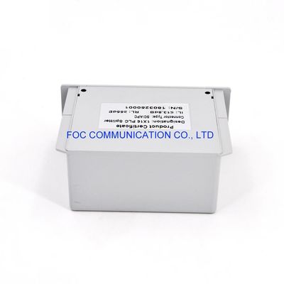 PON FTTX 1650nm ไฟเบอร์แยก PLC SC APC 1 × 16 การสูญเสียการแทรกต่ำ