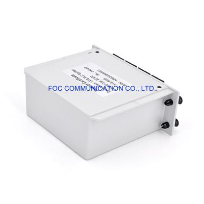 PON FTTX 1650nm ไฟเบอร์แยก PLC SC APC 1 × 16 การสูญเสียการแทรกต่ำ