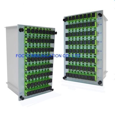PON FTTX 1 × 64 CATV Plc โมดูลแยก SC APC DWDM กล่องแยกไฟเบอร์ออปติก