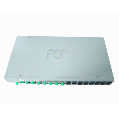 FC UPC 1x8 Rack Mount Plc Splitter สำหรับ FTTH Passive Optical Network