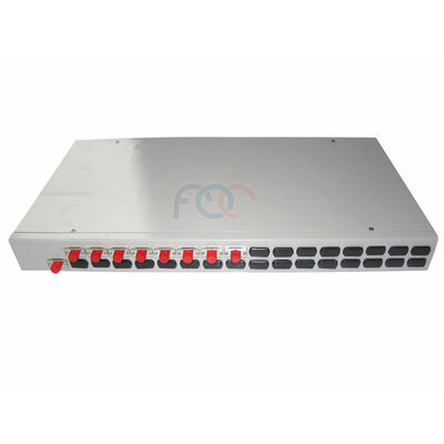 FC UPC 1x8 Rack Mount Plc Splitter สำหรับ FTTH Passive Optical Network