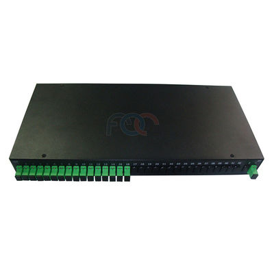 Rack Mount FTTP Fiber PLC Splitter PON LAN ตัวแยก PLC FTTH PDL ต่ำ