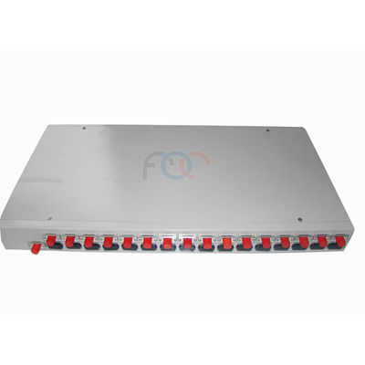Rack Mount FTTP Fiber PLC Splitter PON LAN ตัวแยก PLC FTTH PDL ต่ำ