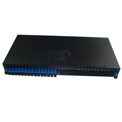 Rack Mount FTTP Fiber PLC Splitter PON LAN ตัวแยก PLC FTTH PDL ต่ำ