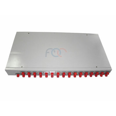 1650nm 1 × 32 PLC ไฟเบอร์ออปติก Splitter Rack Mount LSZH Jacket
