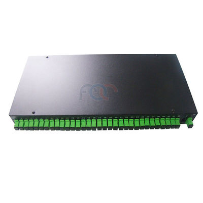 1650nm 1 × 32 PLC ไฟเบอร์ออปติก Splitter Rack Mount LSZH Jacket