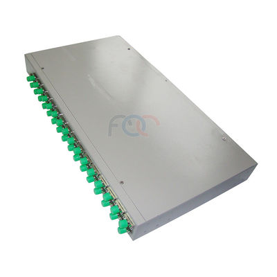 1650nm 1 × 32 PLC ไฟเบอร์ออปติก Splitter Rack Mount LSZH Jacket