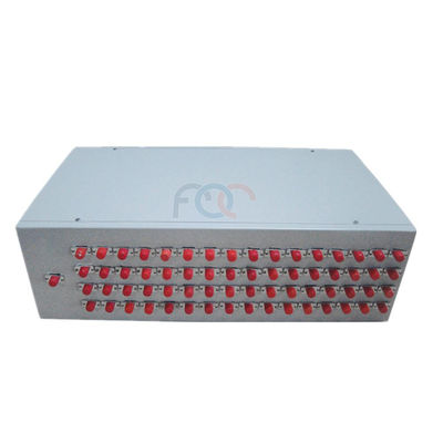 19 &quot;1U Fiber Plc Splitter ตัวแยกแสงแบบพาสซีฟ PDL ต่ำสำหรับเครือข่าย PON