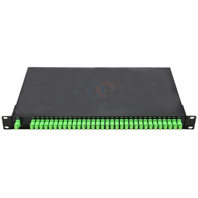 CATV LAN LSZH ไฟเบอร์แยก PLC แผงแพทช์ SC APC Rack Mount