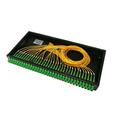 2 × 32 SC APC Rack Mount PLC แผงแยกแผงแพทช์ Passive LSZH