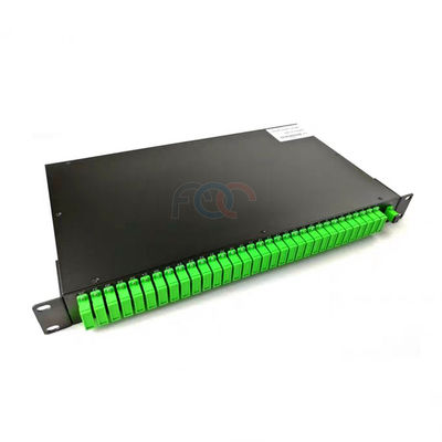 FTTC Fiber PLC Splitter 1-64F แร็คเมาท์ 1650nm FTTH PLC Splitter