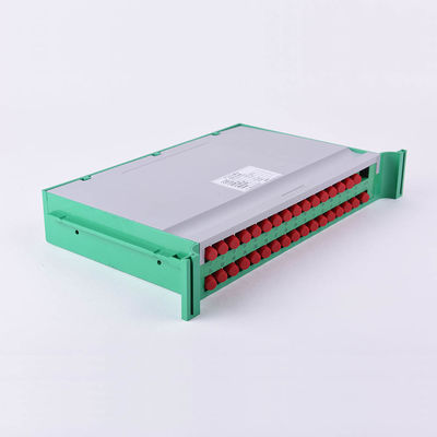 FC UPC ไฟเบอร์ออปติก PLC Splitter 1x32 19 นิ้วถาด Ftth Plc Splitter