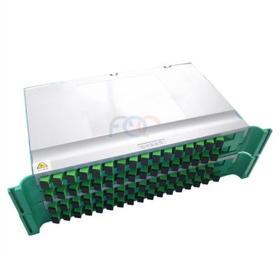 ODF 1x64 ไฟเบอร์แยก PLC ถาด FTTB สำหรับตู้เชื่อมต่อข้าม