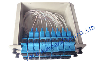 ตัวแยกสัญญาณ SC / UPC เทเลคอมมิวสิกัลวิดีโอ Cassette Box Type / Rack Mount optical splitter