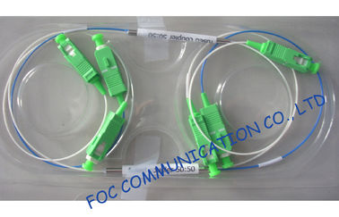 ตัวเชื่อมต่อ SC / APC Fiber Optic Coupler, Catv System Plc Optical Splitter การแทรกต่ำ
