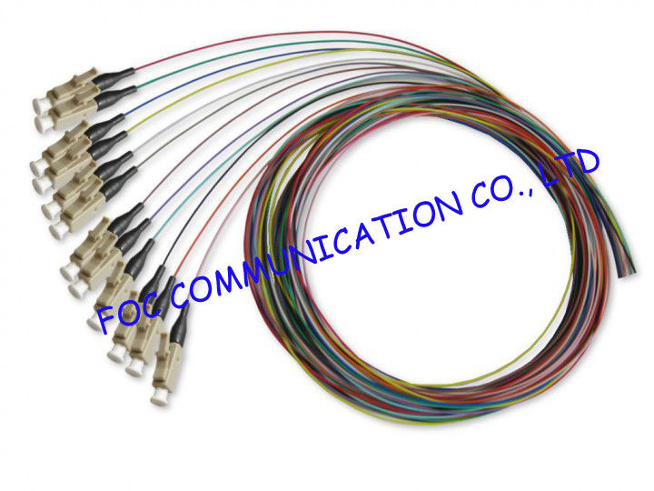แจ็คเก็ตมัลติเธรด Pigtail LC ขนาด 0.9 มิลลิเมตร LSZH สำหรับ CATV และ WAN