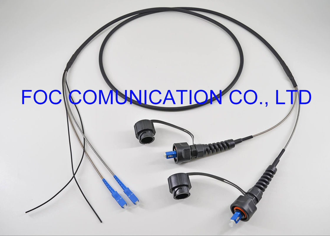 ชุดไฟเบอร์ออปติก FTTA หุ้มเกราะ ODVA / SC- SCUPC 2 แกน Simplex / Duplex Core