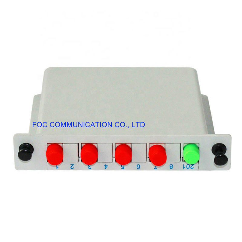 ISO 1 × 4 FC UPC ไฟเบอร์แยก PLC แยก DWDM CWDM กล่องแยกไฟเบอร์