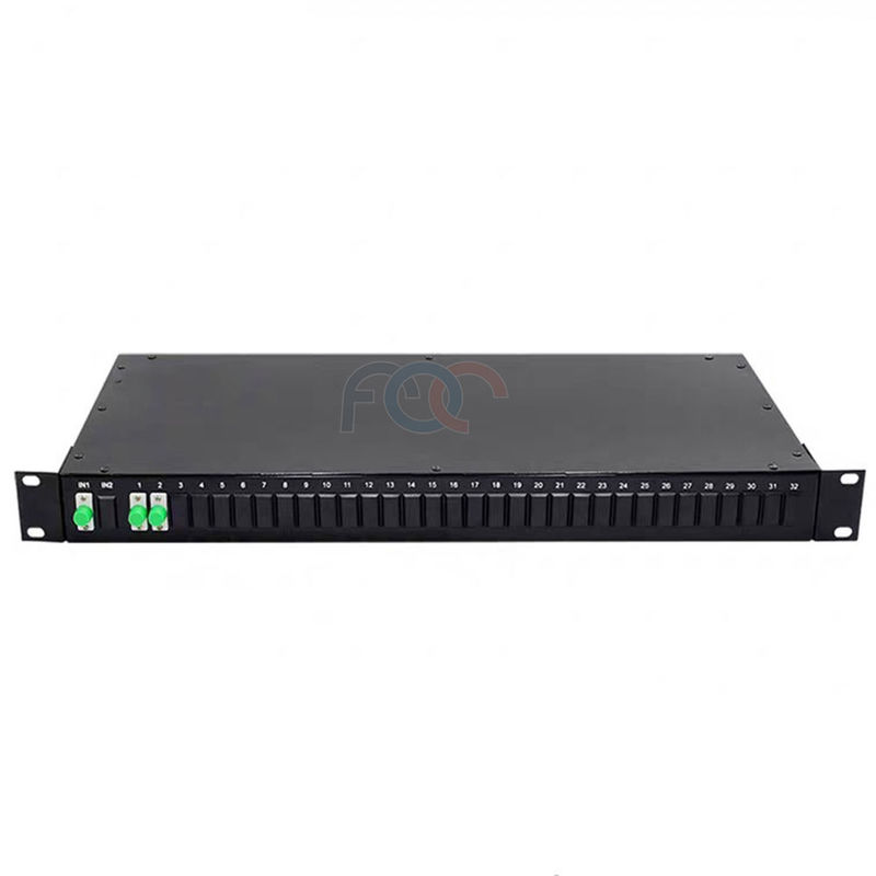 FC APC Fiber PLC Splitter ต่ำ PDL 1 × 2 โหลดเต็มที่สำหรับ PON CATV