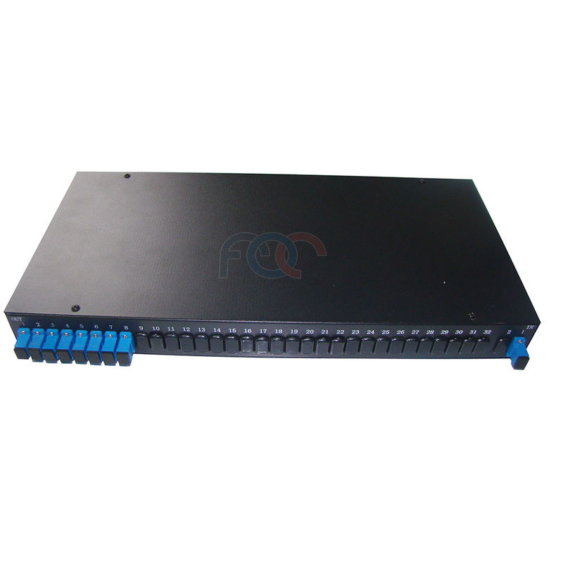FC UPC 1x8 Rack Mount Plc Splitter สำหรับ FTTH Passive Optical Network