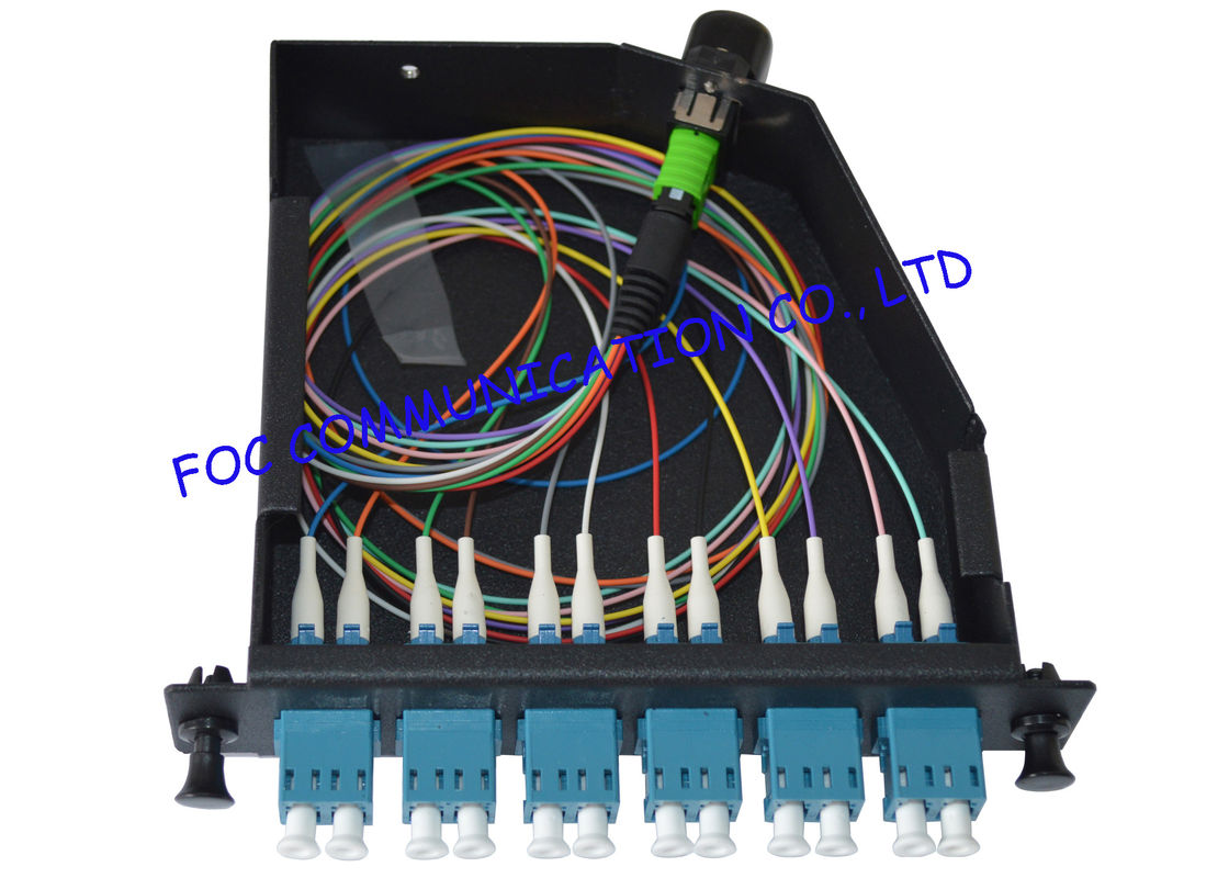 LGX MPO Cassette 12Core พร้อมสายแพทช์ MPO-LC สำหรับ Fiber Telecoms